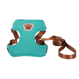 Everking Comfort Dog Harness and Leash Set (Green) - Small