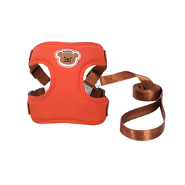 Everking Comfort Dog Harness and Leash Set (Orange) - Small