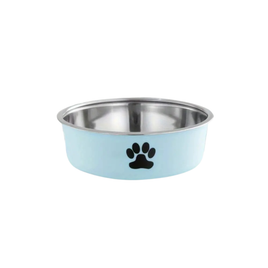 Habibi Pets Stainless Steel Dog Bowls - Sky Blue - 22.2cm