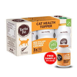 Earthz Pet New Zealand Free Range Chicken Health Topper for Cats