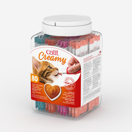 Catit Creamy Lickable Treats Gift Jar 80 x 10g