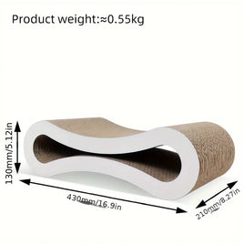 Habibi Pets Pet Corrugated Paper Cat Scratching Lounge Bed