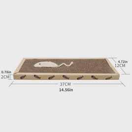 Corrugated Paper Double Sided Cat Scratcher Pad - Small